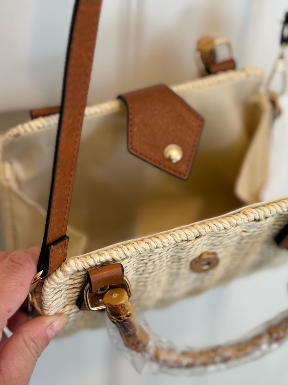Intrend by Max Mara Bamboo-Handle Trapeze Bag Size: OS Spring /Summer - Picture 13 of 16